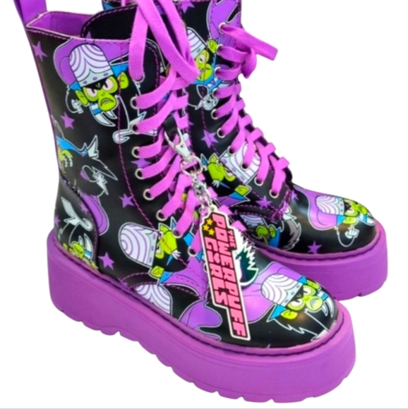 Vintage Power Puff Girls Mojo Jo Jo Combat Boots - Picture 8 of 16